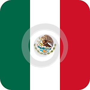 Flag Mexico America illustration vector eps