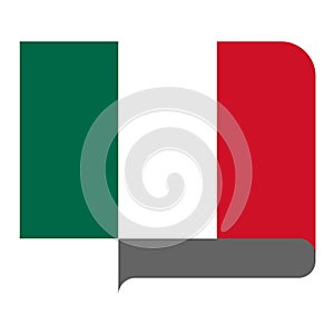 Flag horizontal shape, pointer for world map
