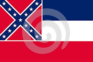 Flag of Mississippi in United States