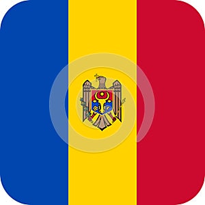 Flag Moldova Europe illustration vector eps
