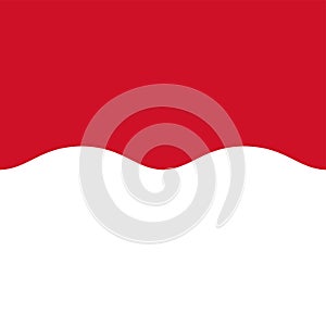 Flag of Monaco. Correct RGB