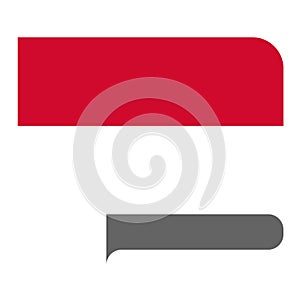Flag horizontal shape, pointer for world map