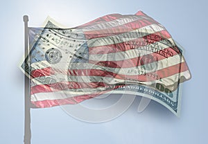 Flag and money