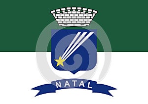 Flag of Natal Brasil photo