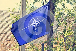 The flag of the NATO