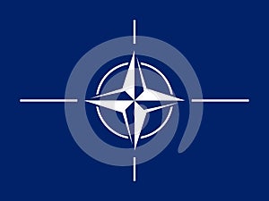 Flag of NATO - North Atlantic Treaty Organization