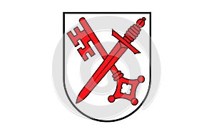 Flag of Naumburg in Saxony-Anhalt, Germany
