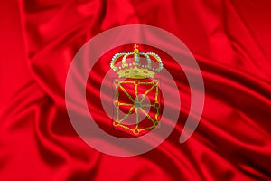 The Flag of Navarre Rippled