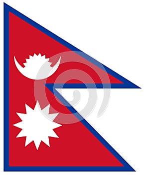 Flag of Nepal photo