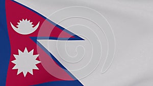 flag Nepal patriotism national freedom , 3D illustration