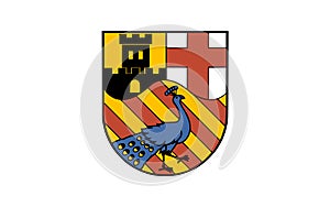 Flag of Neuwied city of Rhineland-Palatinate, Germany