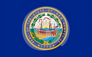 Flag of New Hampshire, USA