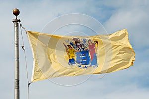 Flag of New Jersey, Trenton, NJ, USA