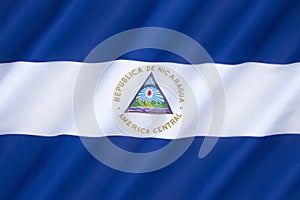 Flag of Nicaragua photo