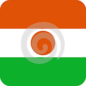 Flag Niger Africa illustration vector eps