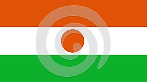 Flag of Niger. Niger flag. African country