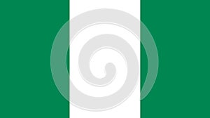 Flag of Nigeria. Nigerian flag. National symbol