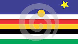 flag of Nilo Saharan peoples Shilluk people. flag representing ethnic group or culture, regional authorities. no flagpole. Plane