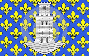 Flag of Niort, France photo