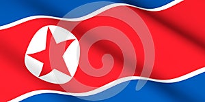 Flag of North Korea 3D