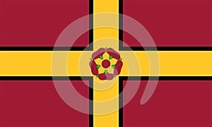 Flag of Northamptonshire or Northants Ceremonial county England, United Kingdom of Great Britain and Northern Ireland, uk Gold