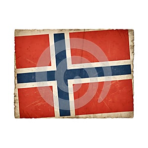 Flag of Norway Grungy