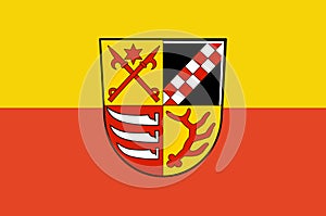 Flag of Oder-Spree in Brandenburg, Germany