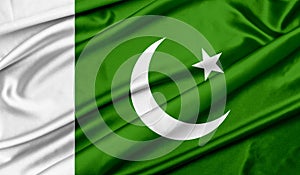 Flag of Pakistan texture background