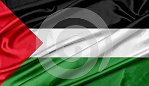 Flag of Palestine texture background