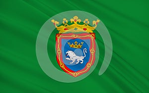 Flag of Pamplona is the historical capital city of Navarre, in S