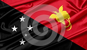 Flag of Papua New Guinea texture background