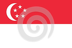 flag of Peoples of multiethnic states Singaporeans. flag representing ethnic group or culture, regional authorities. no flagpole.