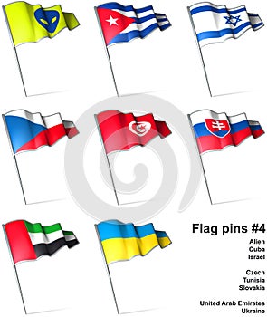 Flag pins 4