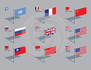 Flag Pins, UN Security Council