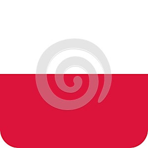 Flag Poland illustration vector eps