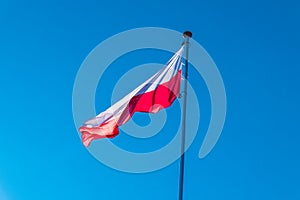 The flag of Poland Polish: flaga Polski photo