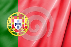 Flag of Portuguese Republic. National country symbol