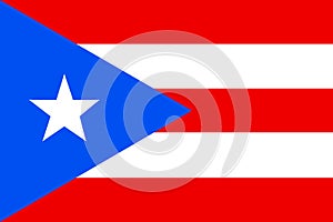 Flag of Puerto Rico. Commonwealth of Puerto Rico United States o