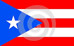 Flag of Puerto Rico, USA