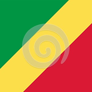 Flag of the Republic of the Congo. Correct RGB colours