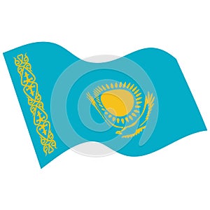 Flag of Republic of Kazakhstan