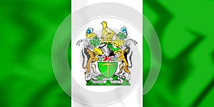 Flag of the Rhodesia. 3D Illustration. photo