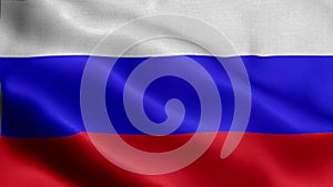 Flag of Rusia fluttering in the wind