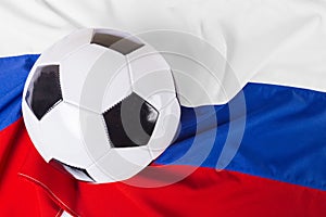 Flag of Russia with ball