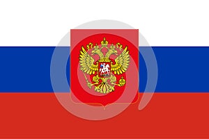 Flag of Russian Federation. The official colors and proportions are correct. National flag of Russian Federation. Russian