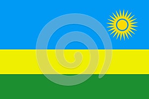 Flag of Rwanda photo