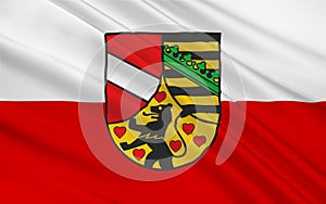 Flag of Saale-Holzland in Thuringia, Germany