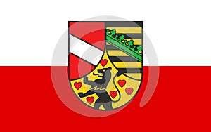 Flag of Saale-Holzland in Thuringia, Germany