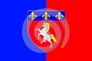 Flag of Saint-Lo in Normandy is a Region of France