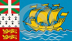 Flag of Saint Pierre and Miquelon. Collectivity of Saint-Pierre and Miquelon